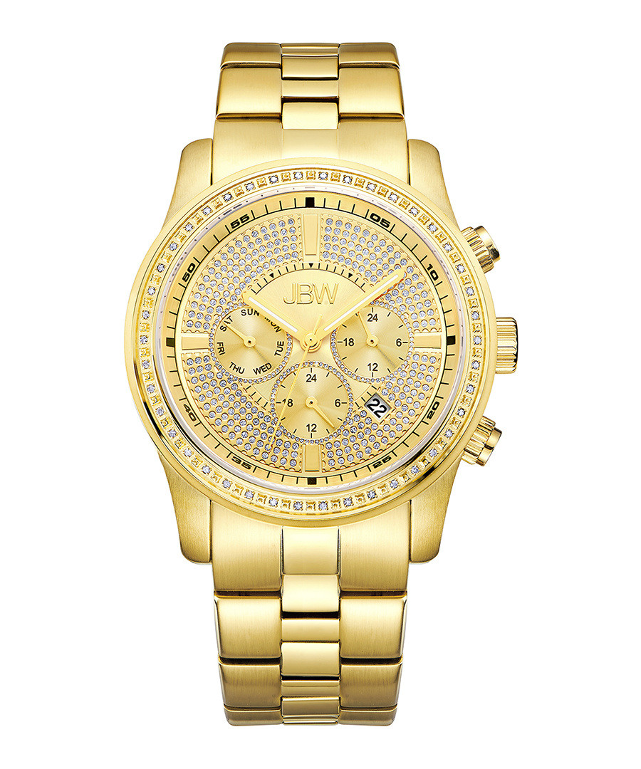 Vanquish 18k gold-plated diamond watch Sale - jbw