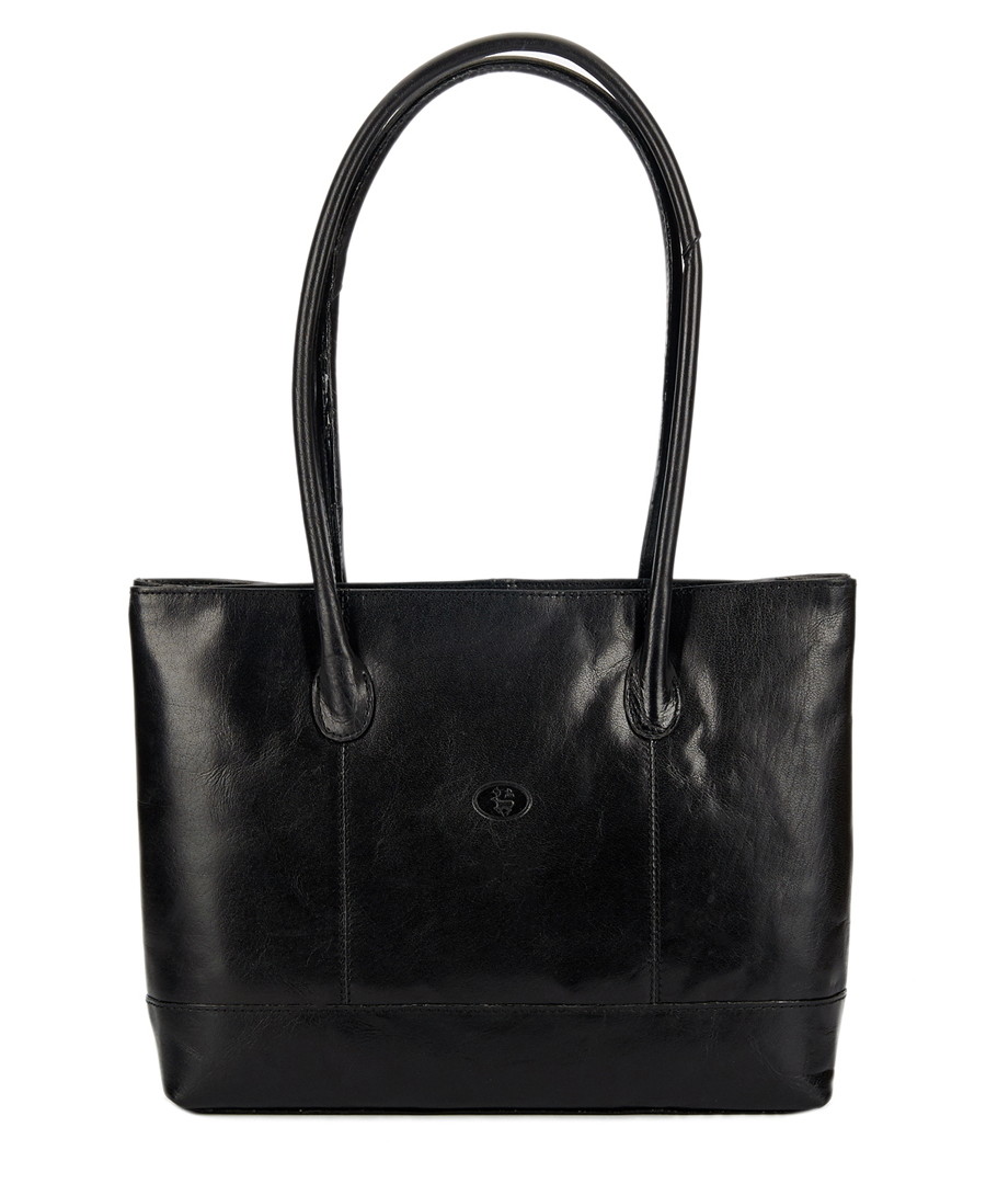 Black leather rectangular shoulder bag Sale - lloyd baker
