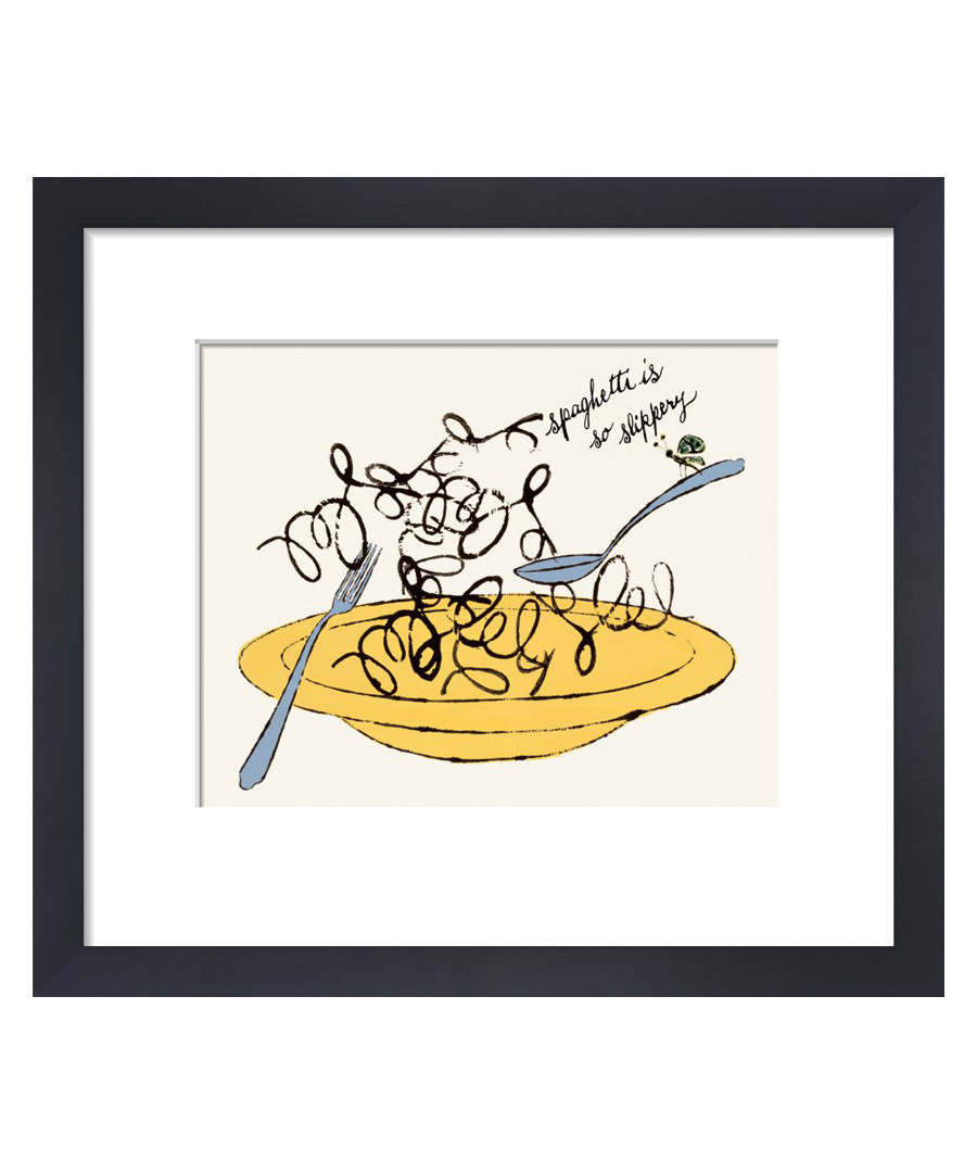 Spaghetti Is So Slippery framed print Sale - Andy Warhol
