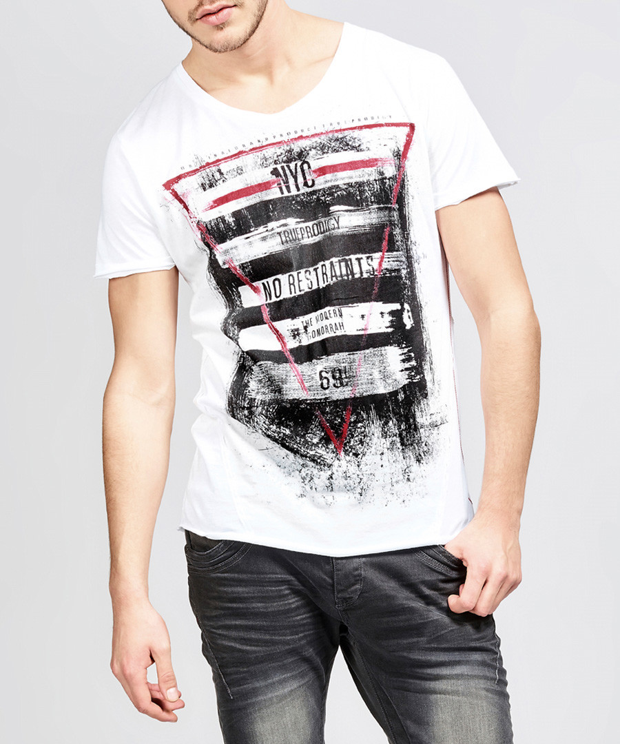 The Warrior white pure cotton T-shirt Sale - true prodigy