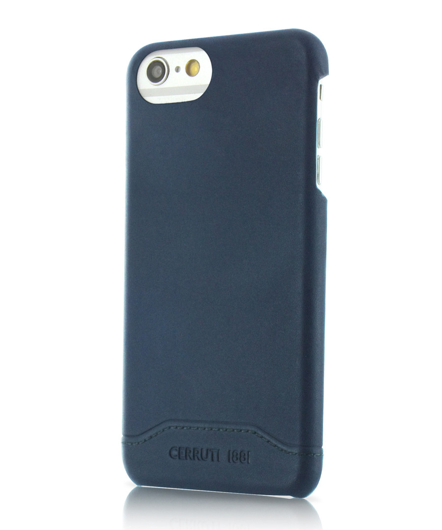 Blue leather iPhone 7+ case Sale - cerruti