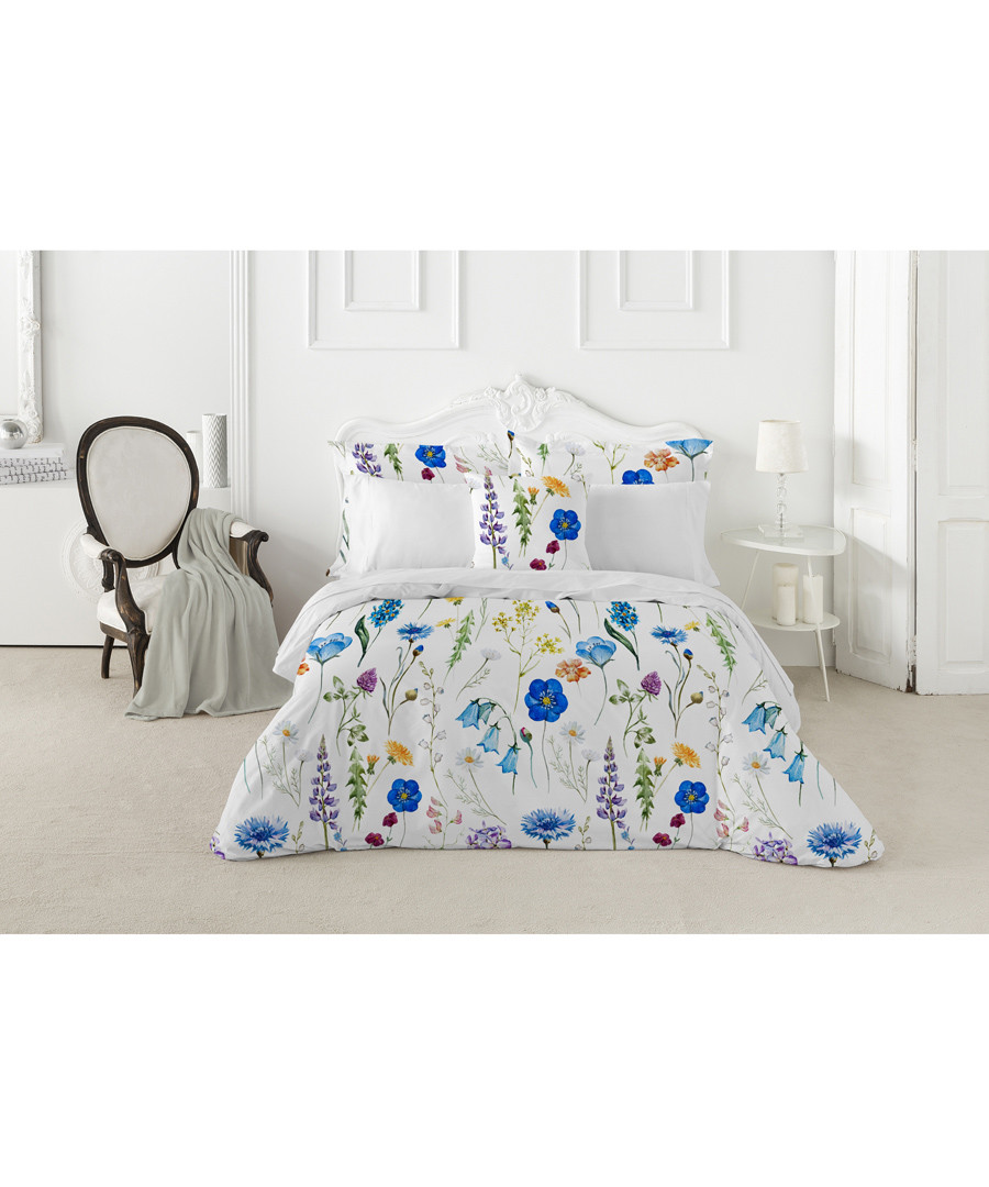 Sapphire single white cotton duvet set Sale - pure elegance
