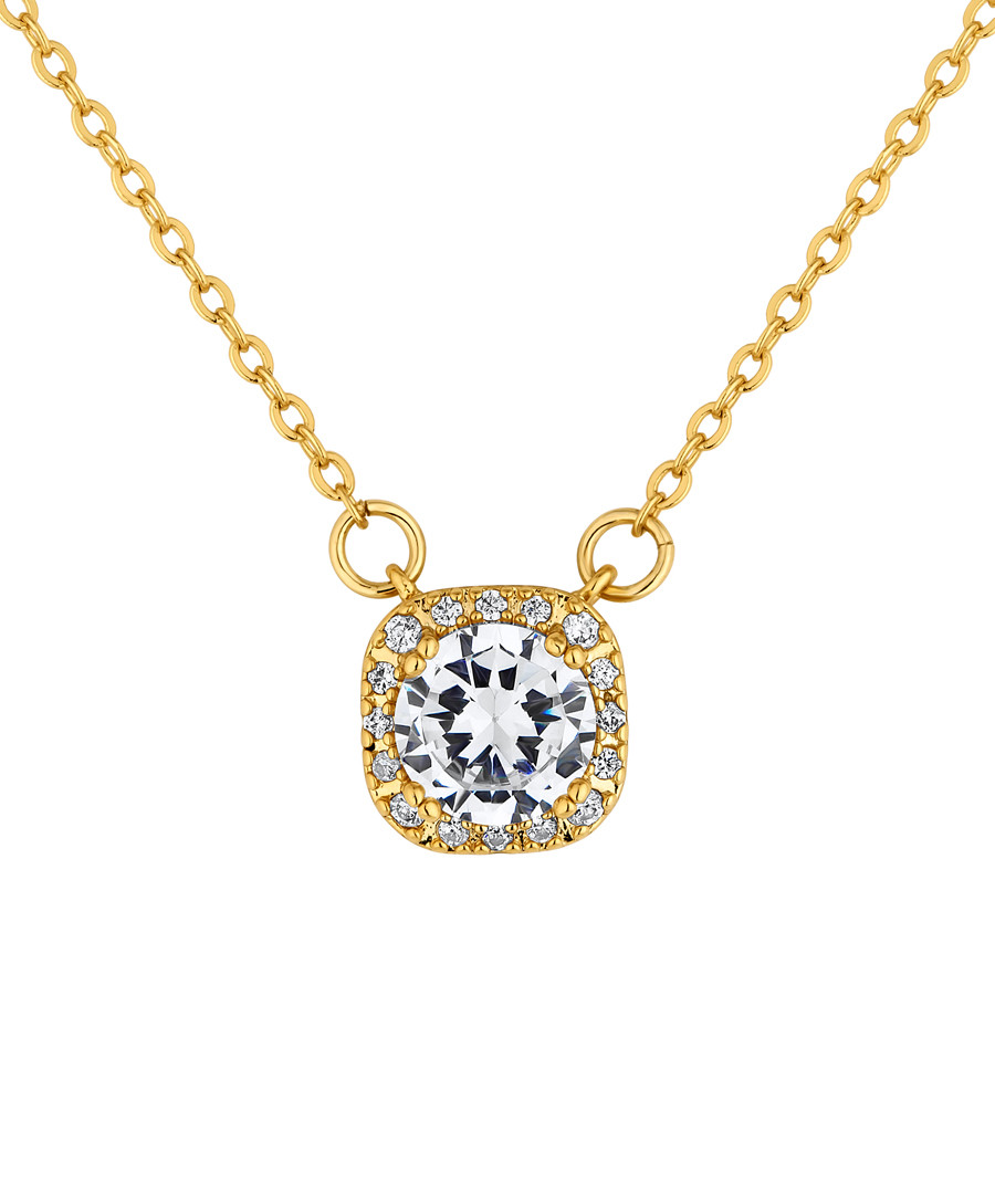 Affinity gold-plated crystal pendant Sale - diamond style