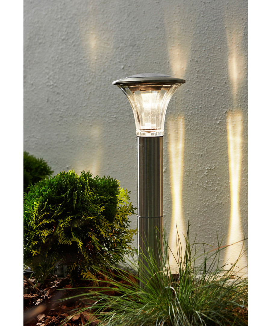 Silver-tone solar path light 51cm Sale - solar lighting