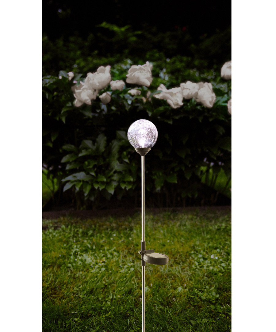 Roma glass bauble solar path light Sale - solar lighting