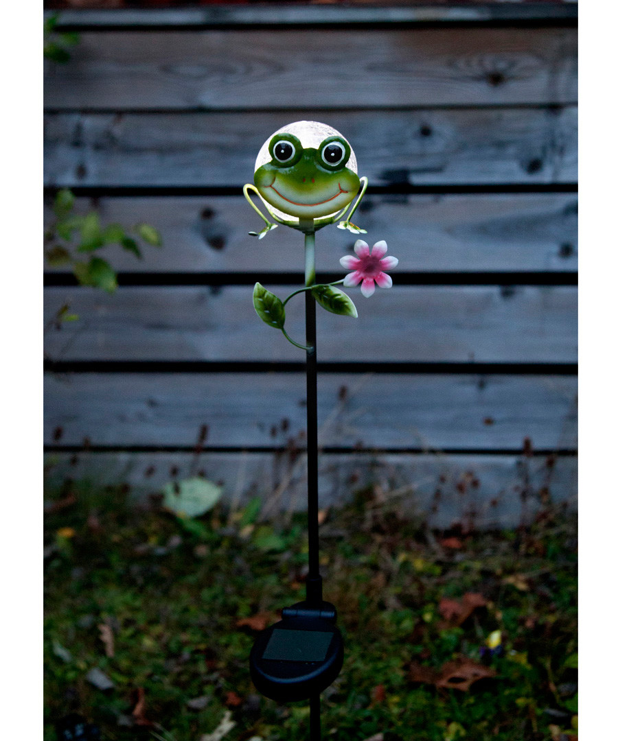 Sicily metal frog decoration 83cm Sale - solar lighting
