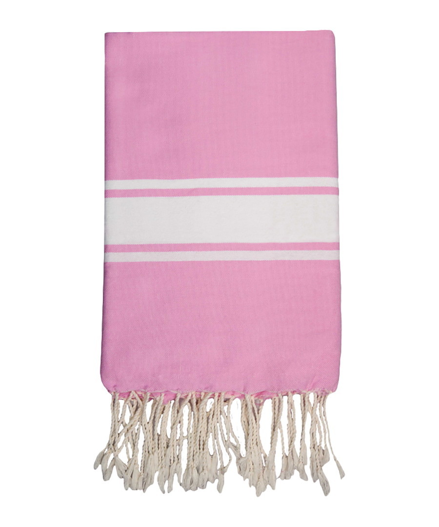 St Tropez pale pink cotton fouta towel Sale - FEBRONIE