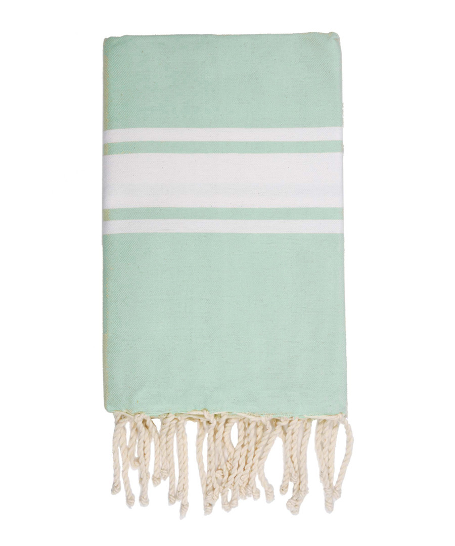 St Tropez mint striped fouta towel Sale - FEBRONIE