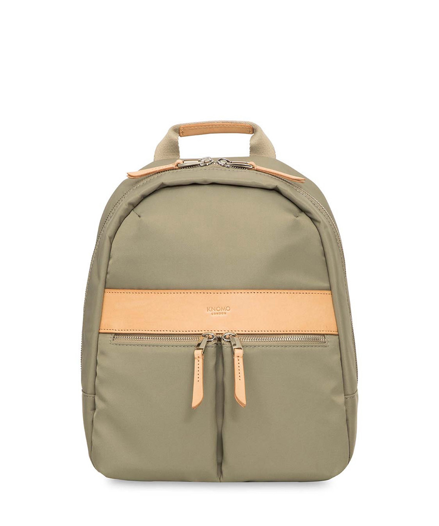 Mini Beachamp olive laptop backpack Sale - knomo