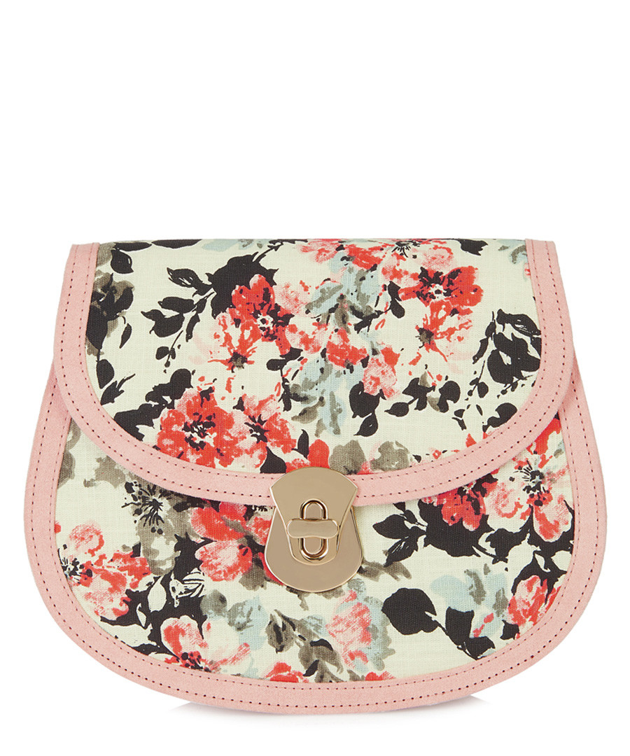 Monoaco pink & cream floral cross body bag Sale - ruby shoo
