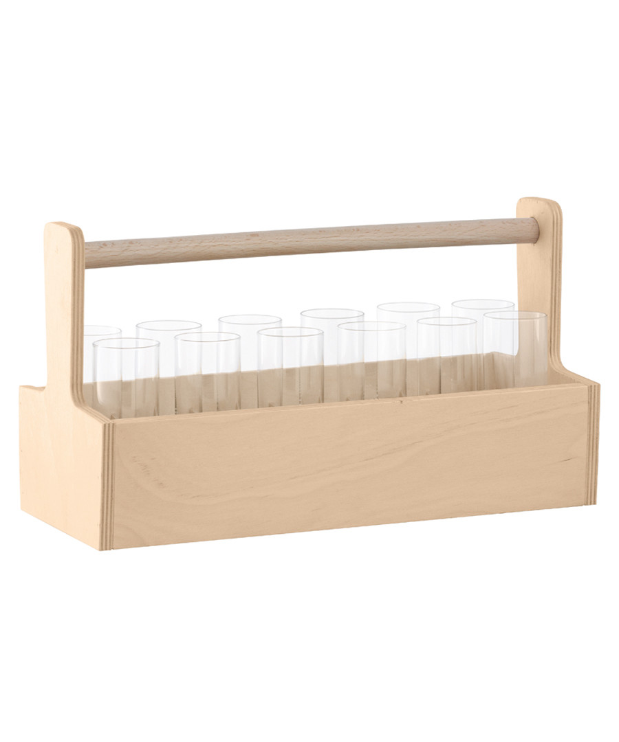 12pc Nomad birch holder & shot glass set Sale - lsa