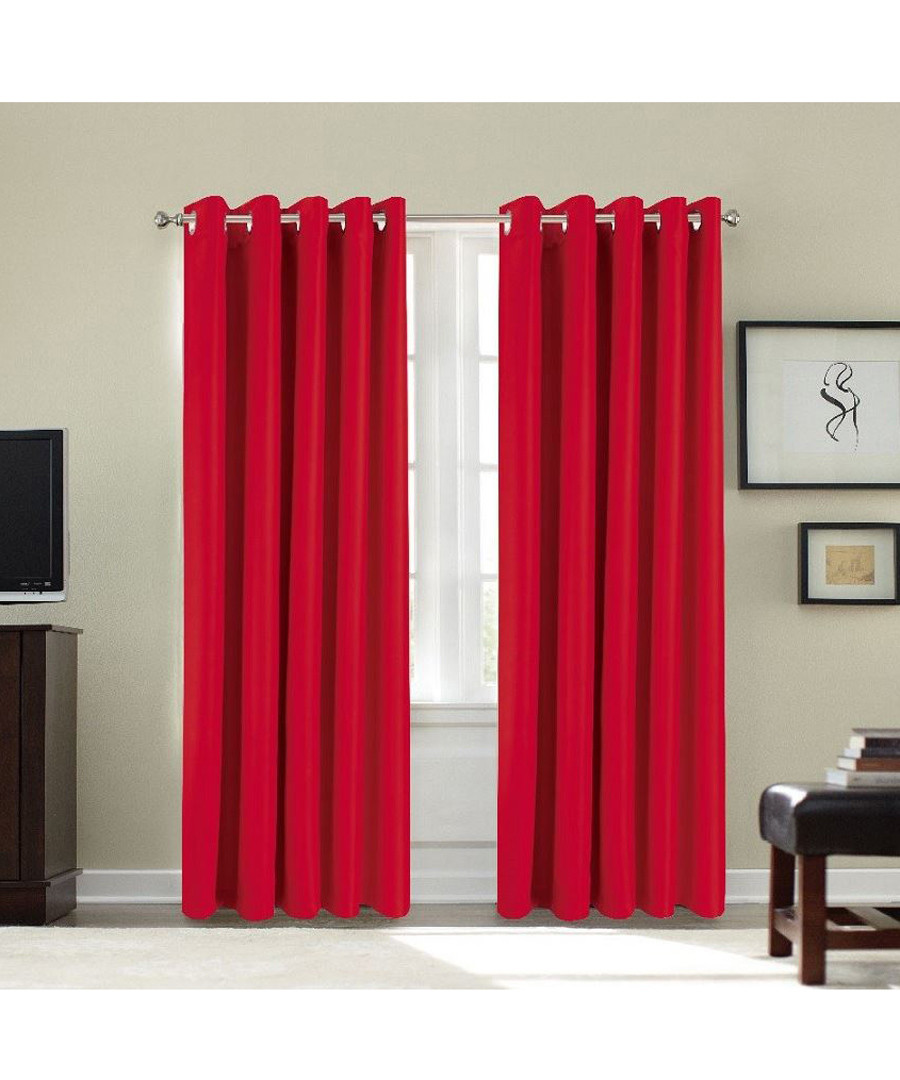 Discount Red Blackout Curtains 46 X 72 Secretsales