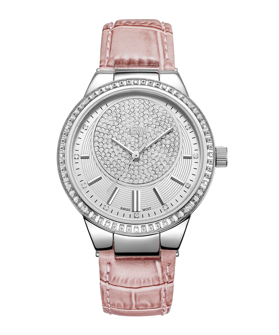 Camille silver-tone & pink diamond watch Sale - JBW