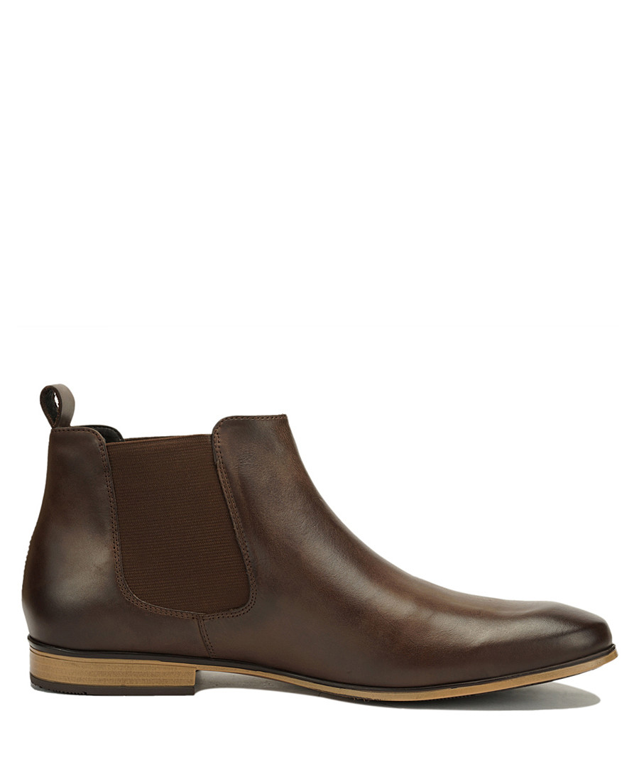 Brown leather Chelsea boots Sale - Amati Regazzi