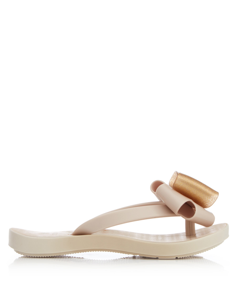 Girl's Link Twin ivory flip flops Sale - zaxy