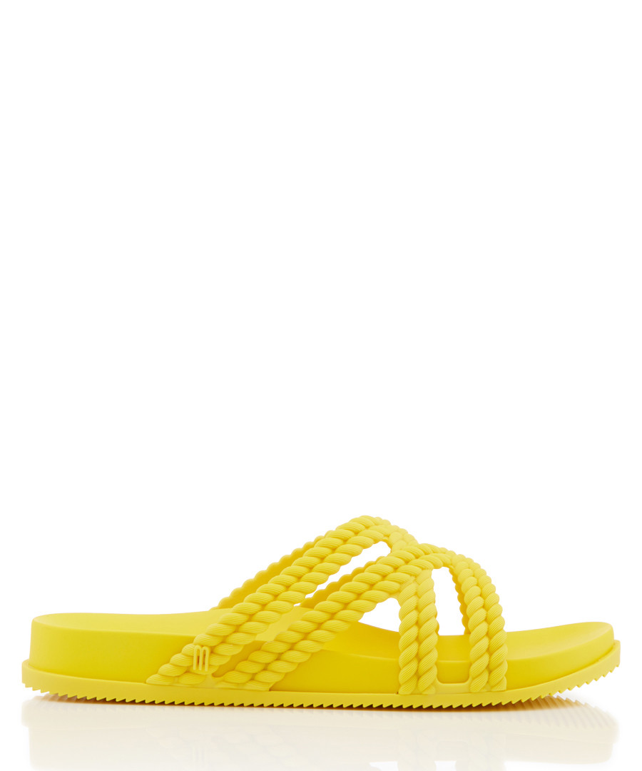 Salinas Cosmic yellow braided sandals Sale - melissa shoes