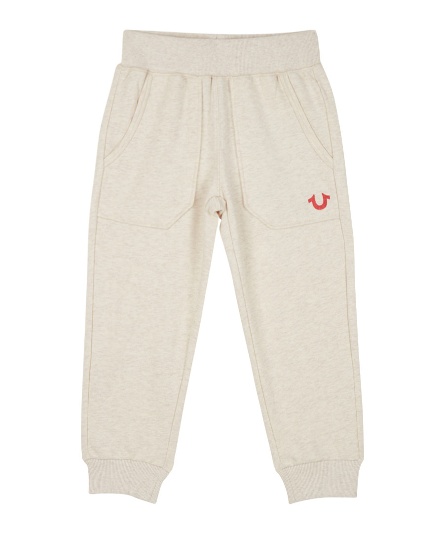 Girls' 7-14yrs oatmeal cotton joggers Sale - true religion