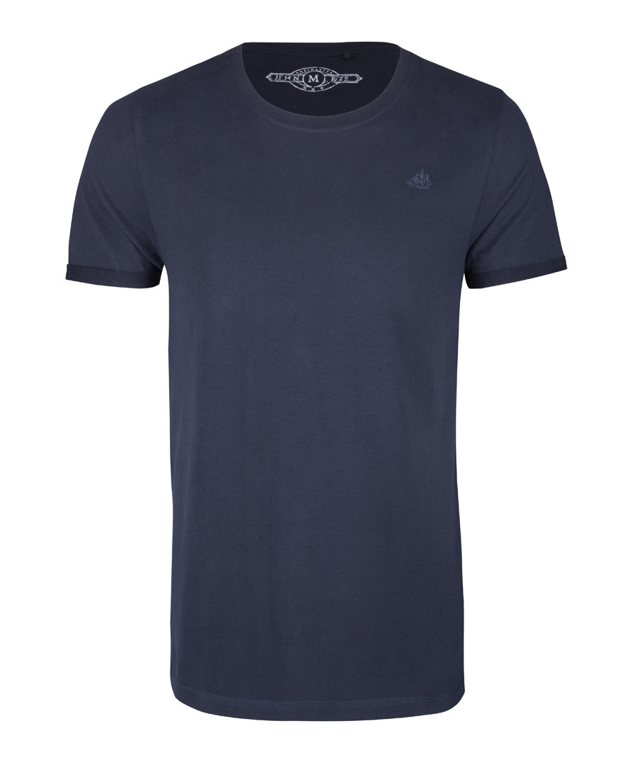 Marine blue pure cotton T-shirt Sale - DreiMaster
