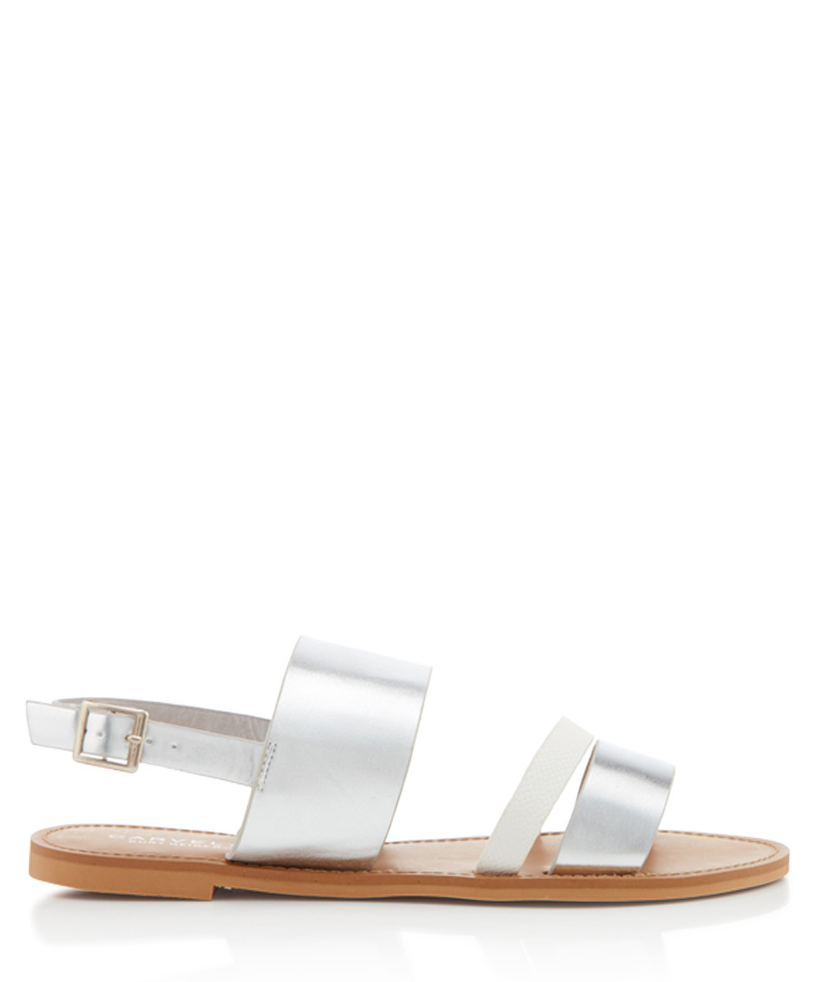 Blink white & silver strappy sandals Sale - carvela