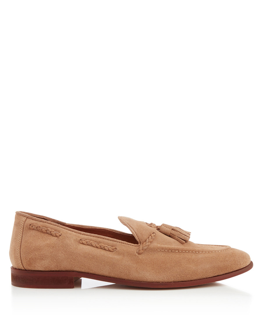 Rochford camel suede tassel loafers Sale - KG MEN