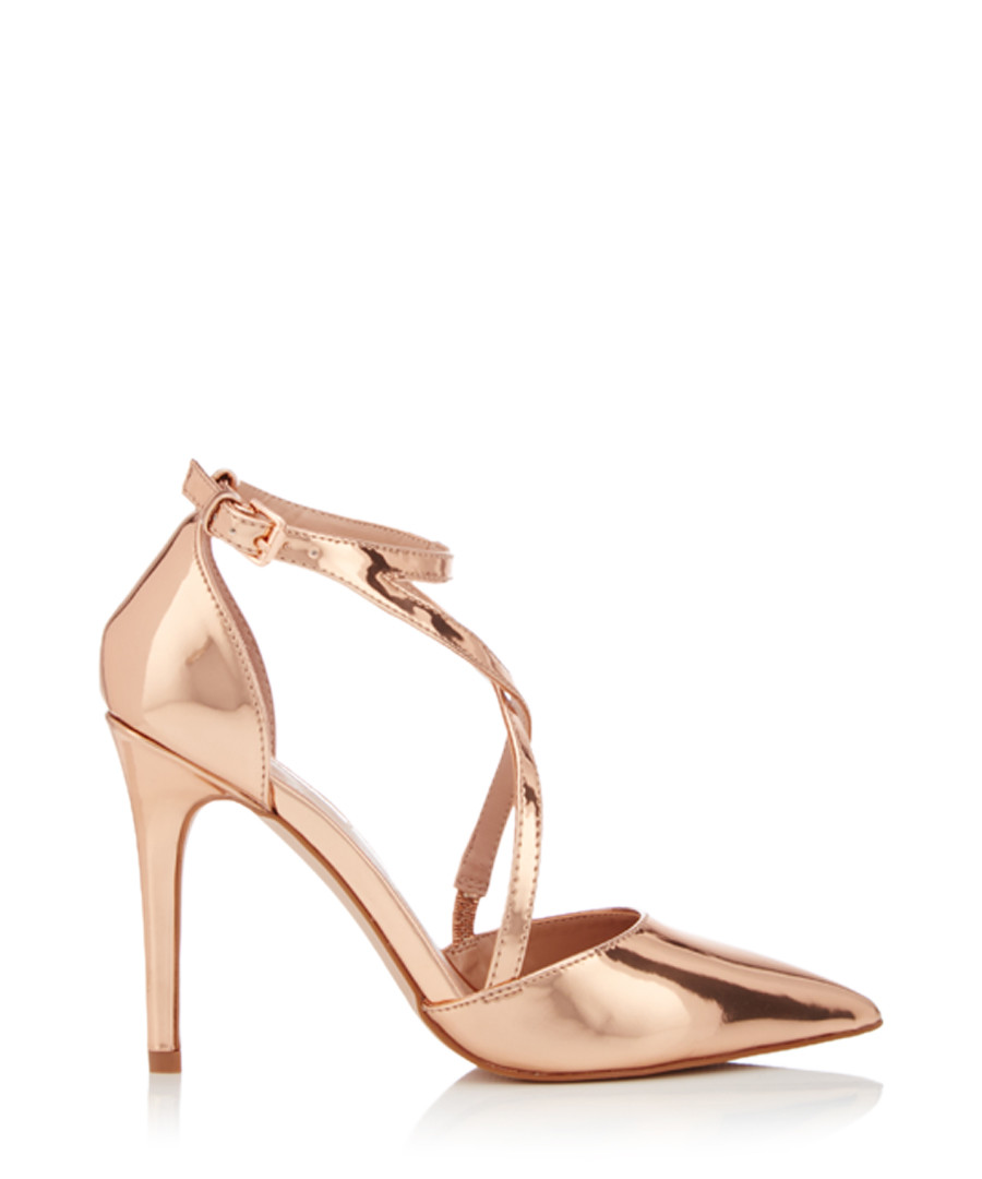 Shelby bronze strappy stiletto heels Sale - Miss KG