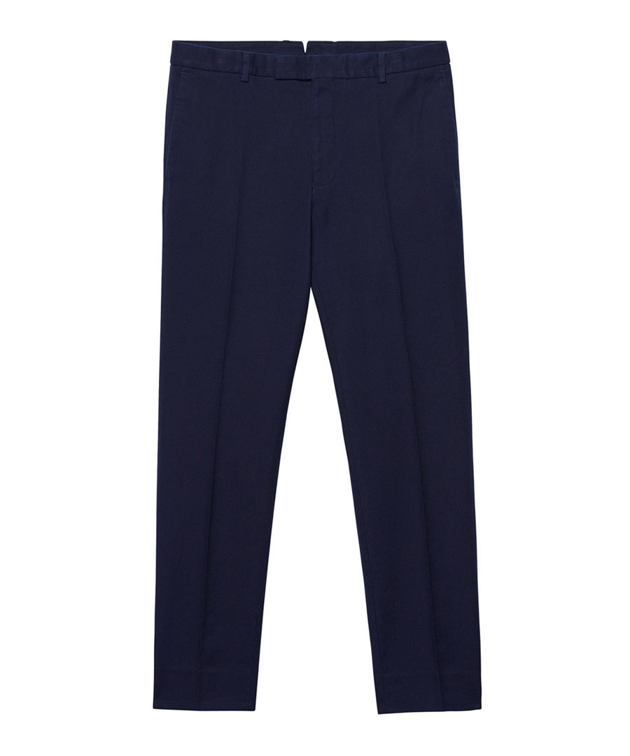 Evening blue pure cotton trousers Sale - gant