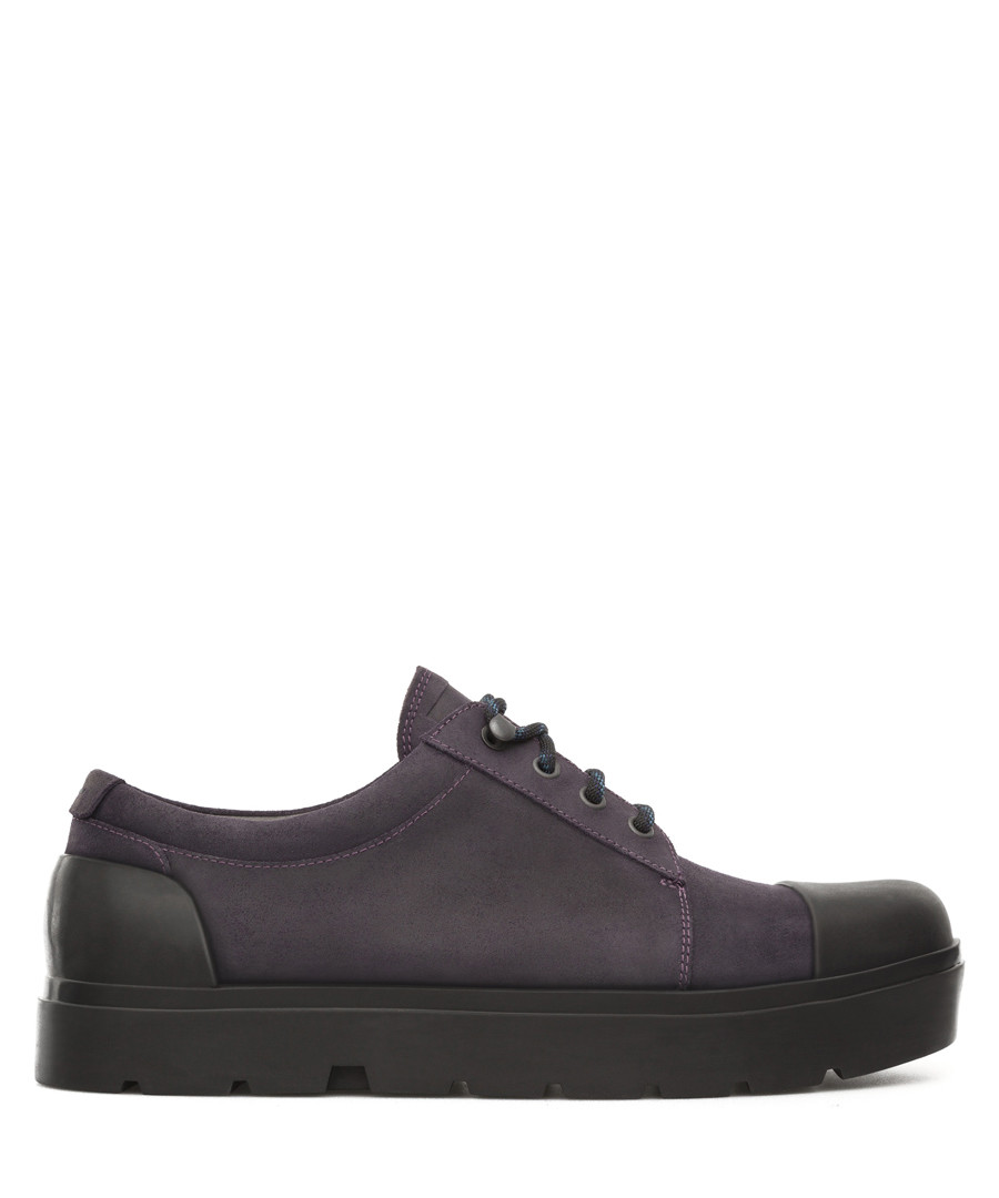 Men's violet leather lace up sneakers Sale - camper