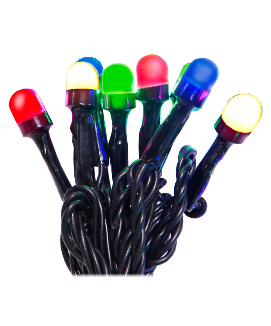Multi-coloured light chain 40cm Sale - solar lighting