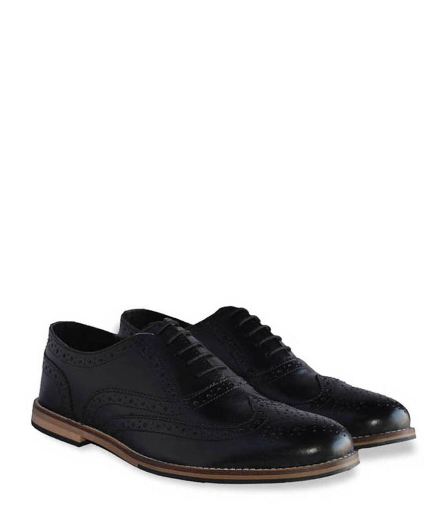 Westfield black leather brogues Sale - Lambretta