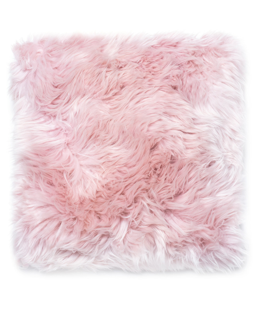 Heavenly pink sheepskin cushion 30cm Sale - Royal dream