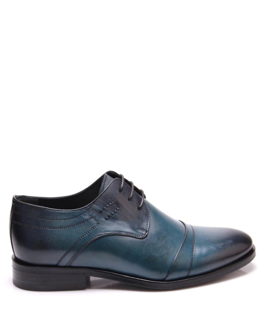Turquoise leather paneled shoes Sale - REPRISE
