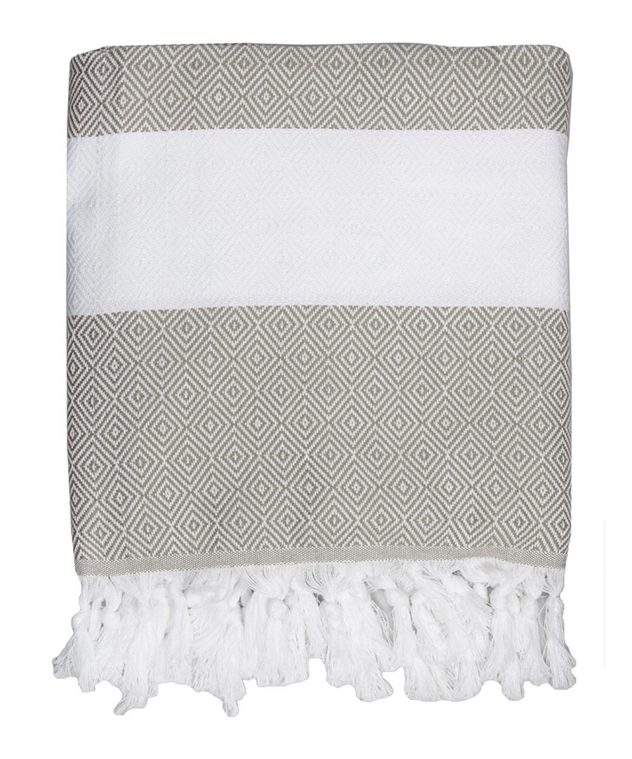 Courchevel white cotton fouta towel Sale - FEBRONIE