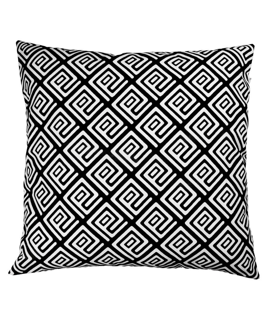 Ecru & black geo cushion cover 50cm Sale - FEBRONIE