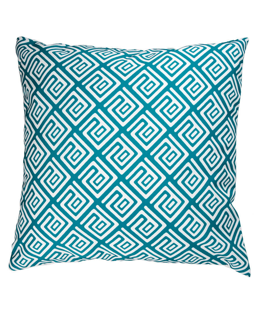 Ecru & green geo cushion cover 50cm Sale - FEBRONIE