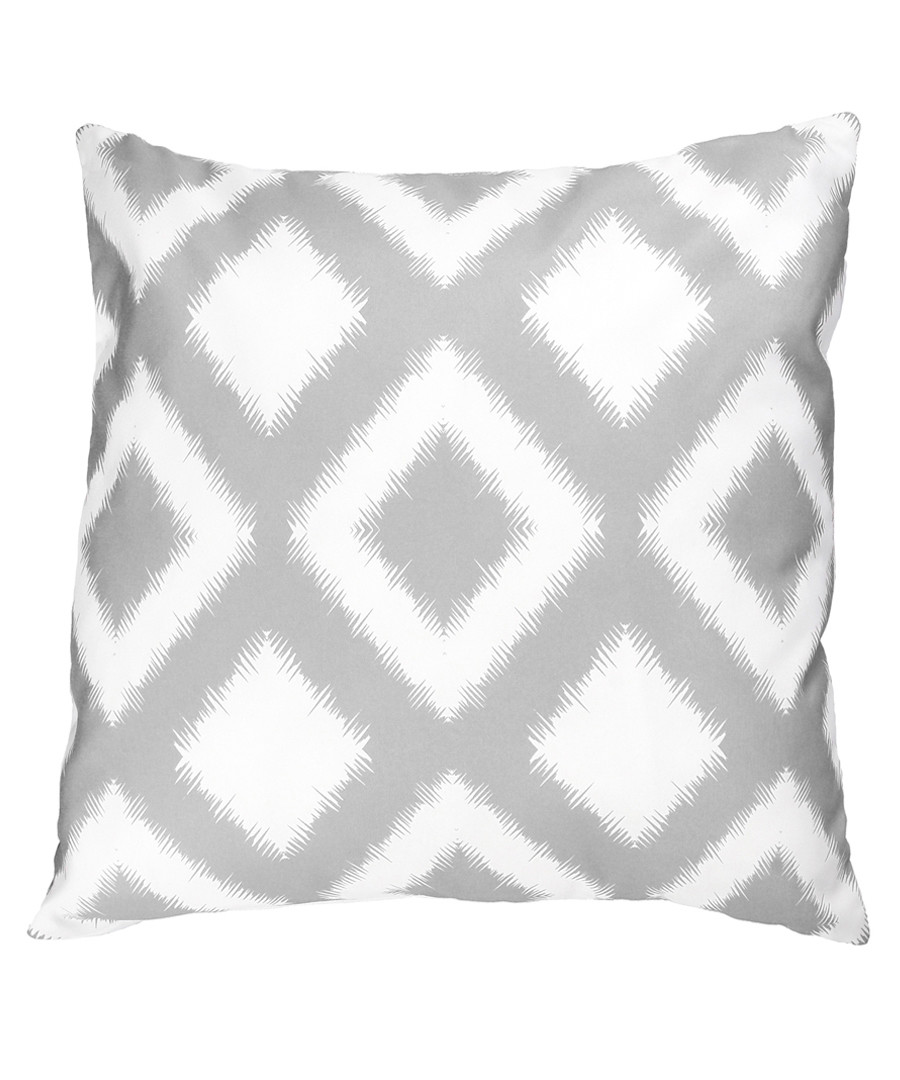 Ecru & grey diamond cushion cover 50cm Sale - febronie