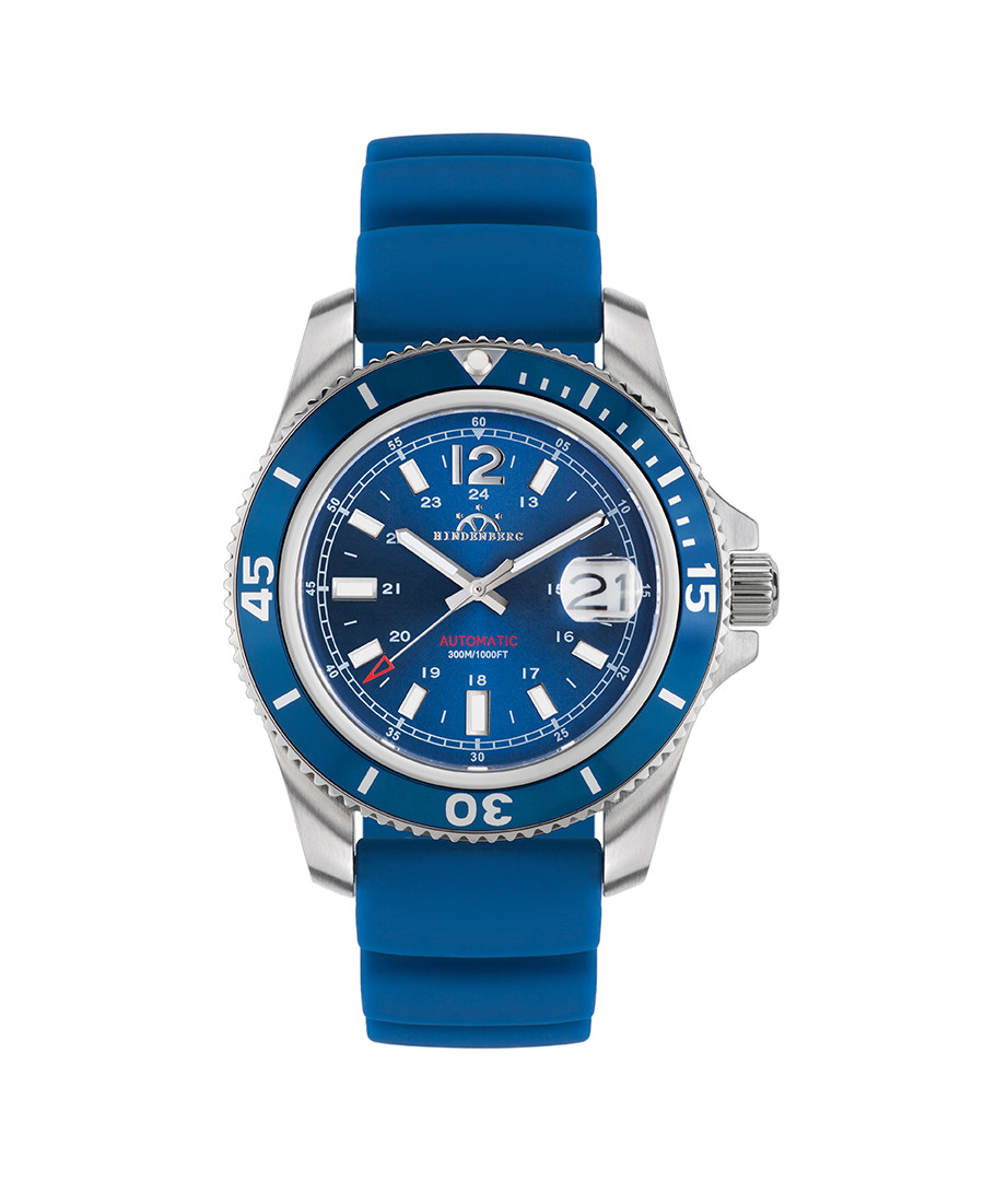 Diver Professional blue silicone watch Sale - hindenberg