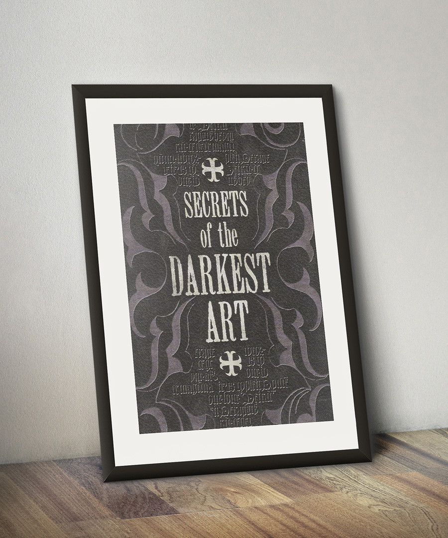 Secrets of the Darkest Art framed print Sale - Harry Potter Art