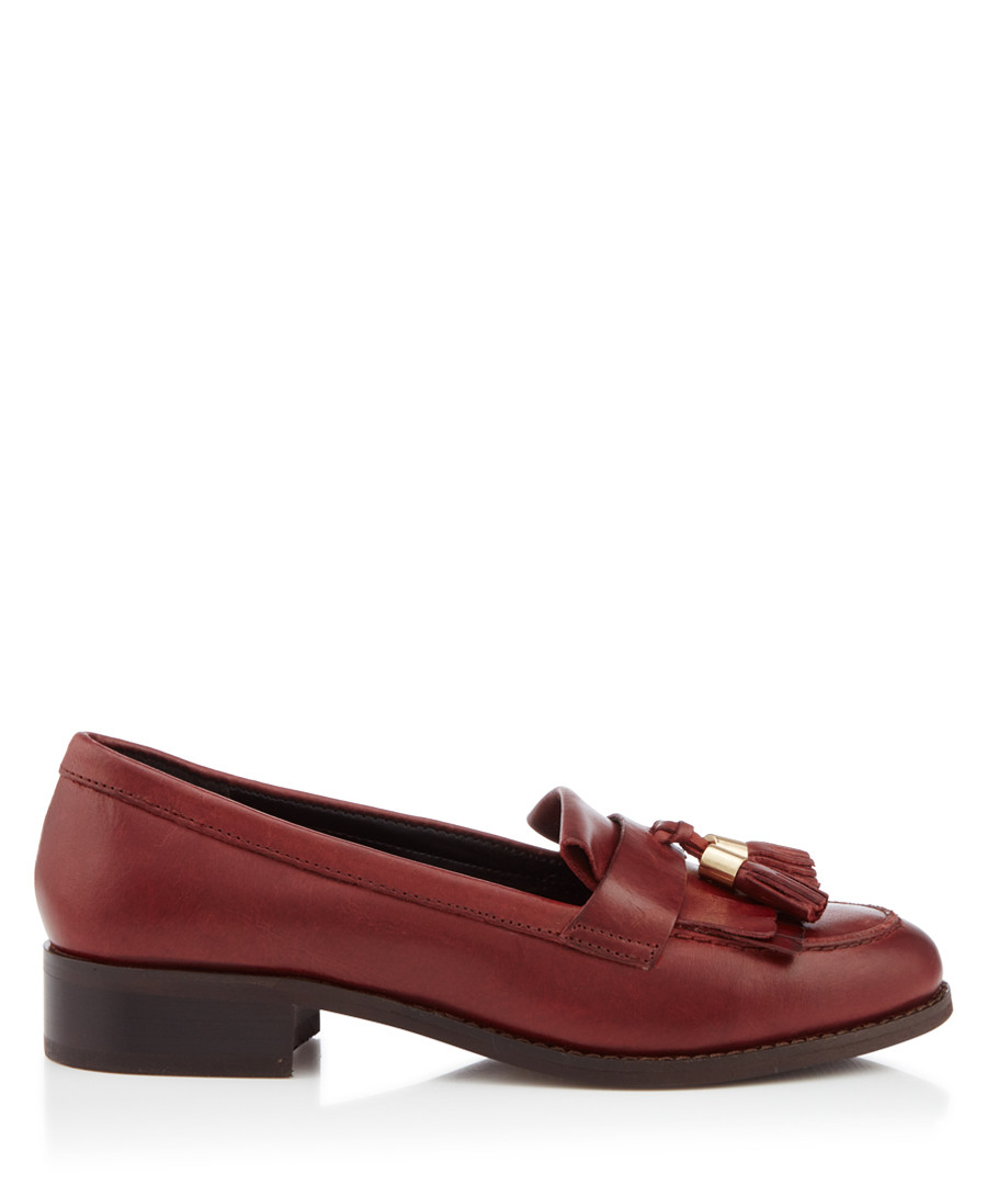 Manor wine leather tassel loafers Sale - carvela