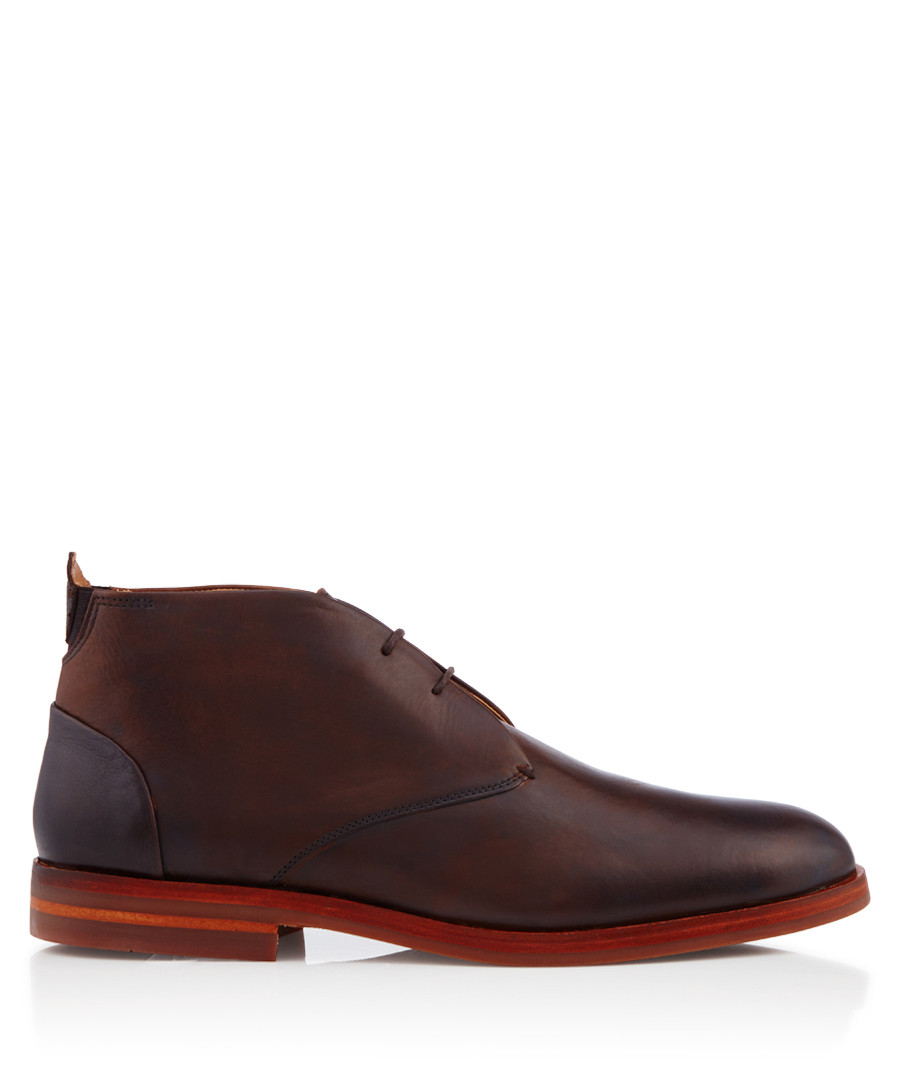 Matteo brown leather lace-up boots Sale - hudson