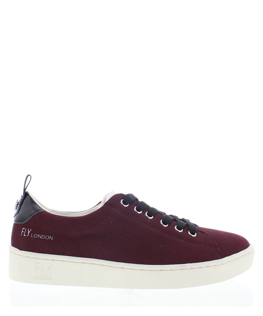 Women's Bordeaux leather sneakers Sale - fly london