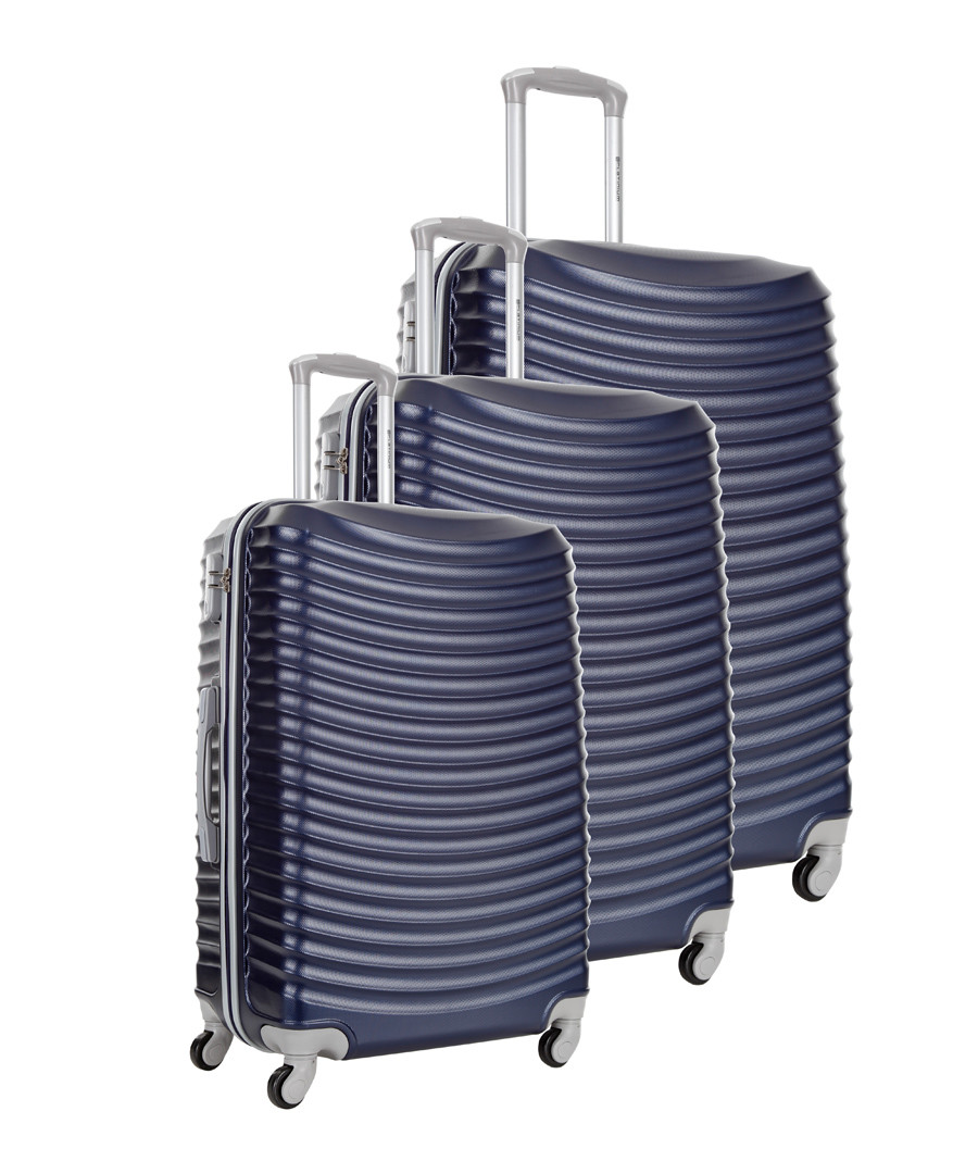 3pc marine spinner suitcase set Sale - platinium