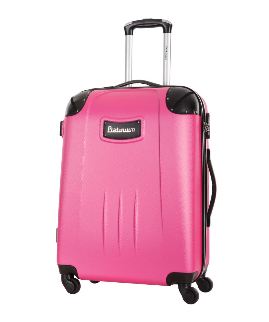 Fuchsia spinner suitcase 50cm Sale - platinium