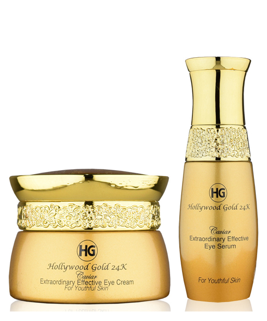 2pc eye serum & effective eye cream set Sale - hollywood gold