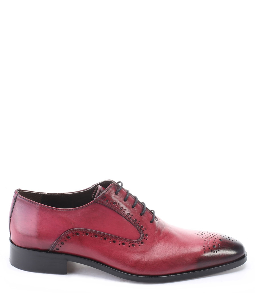 Bordeaux leather Derby shoes Sale - s baker