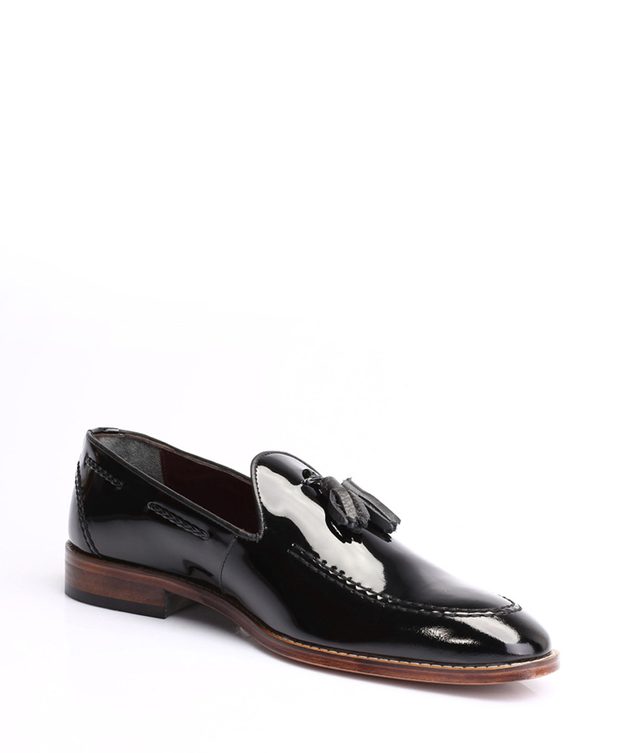 Black patent leather tassel loafers Sale - s baker