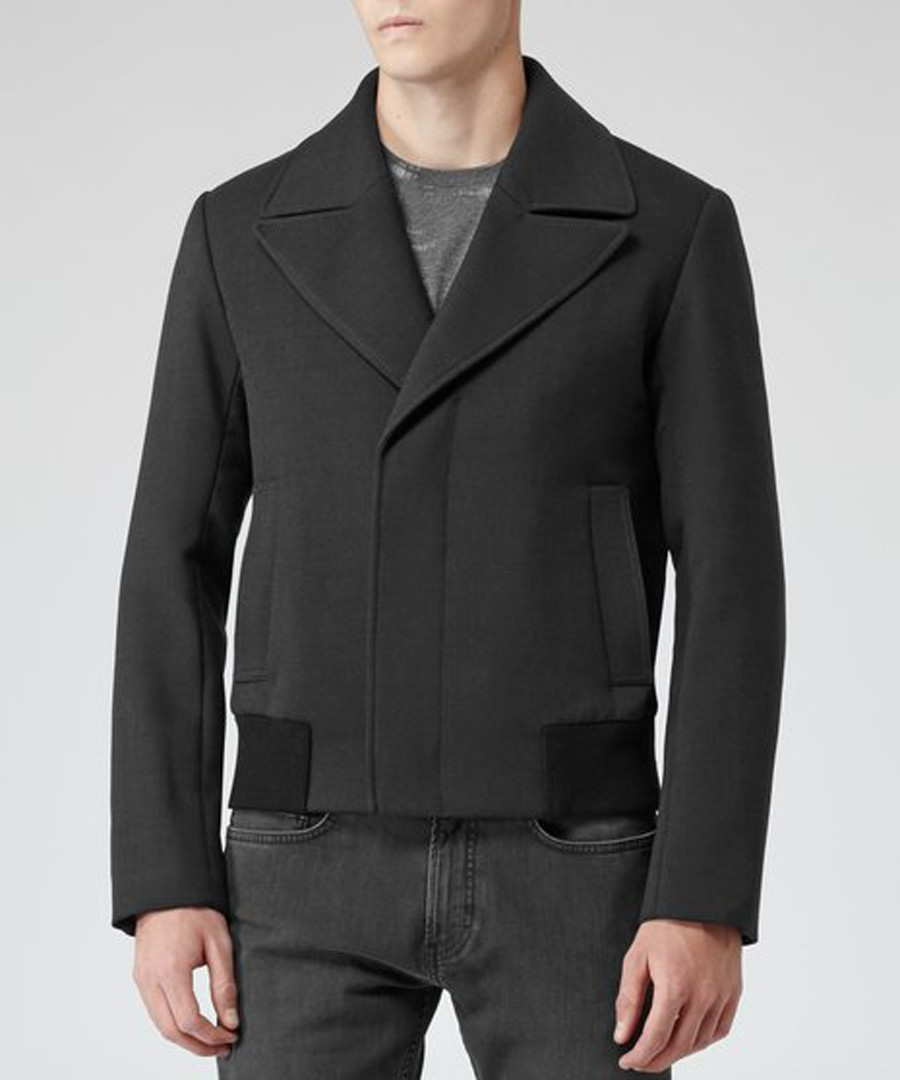 Men's Theodore charcoal collared jacket Sale - Reiss