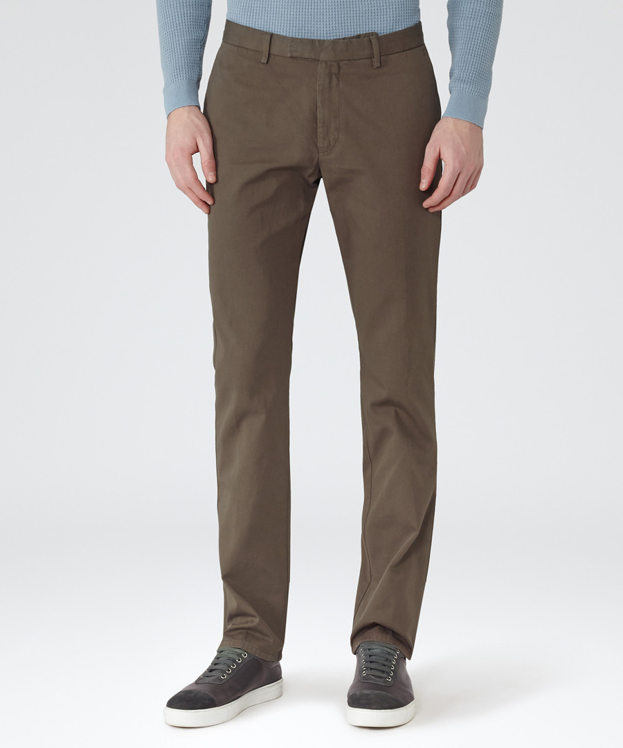Tullum khaki cotton trousers Sale - Reiss