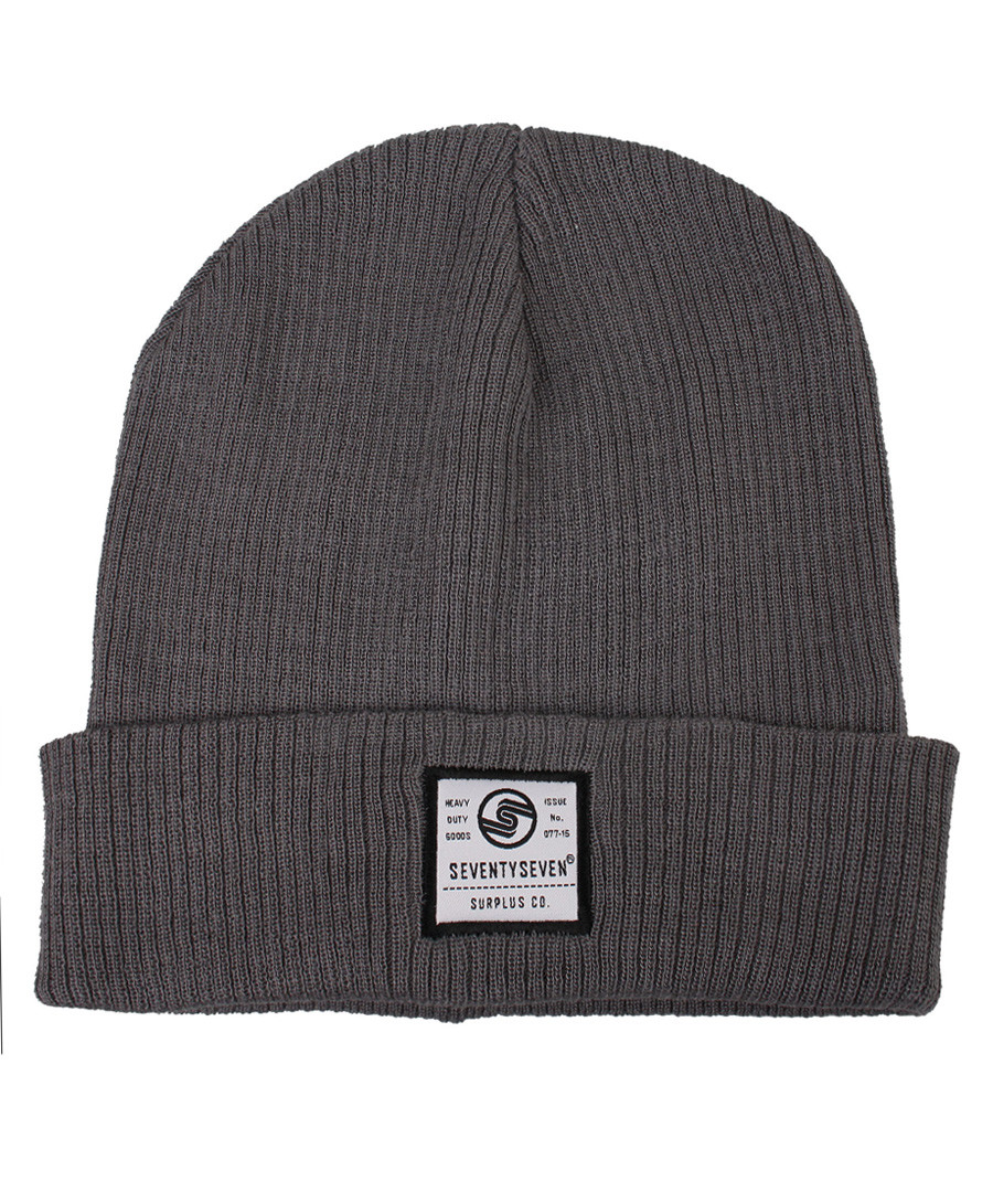 Surplus Co grey ribbed beanie hat Sale - seventy seven