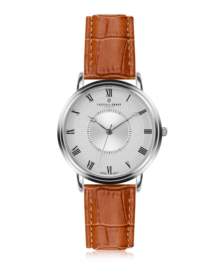 Grand Combin brown & silver-plated watch Sale - frederic graff