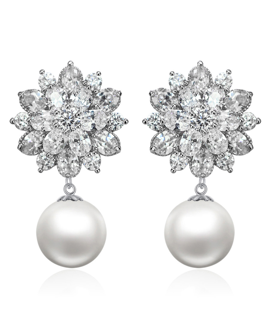 Snowflake sterling silver earrings Sale - caromay